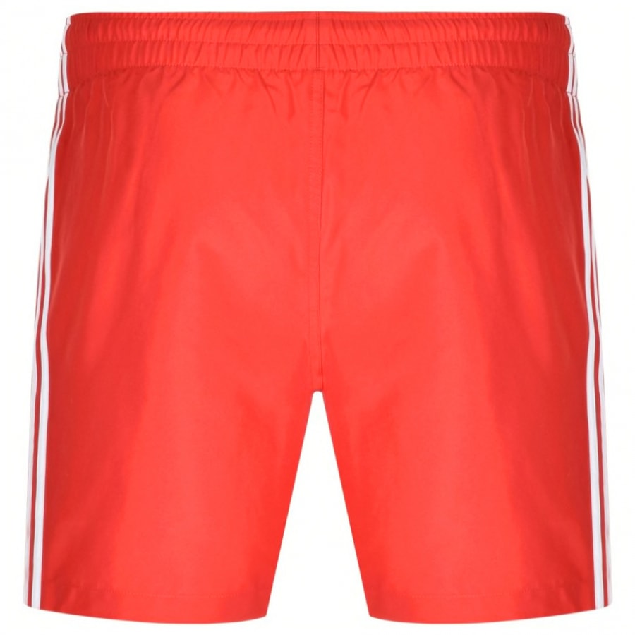 Alternative Image for Productadidas Originals 3 Stripes Swim Shorts Red2